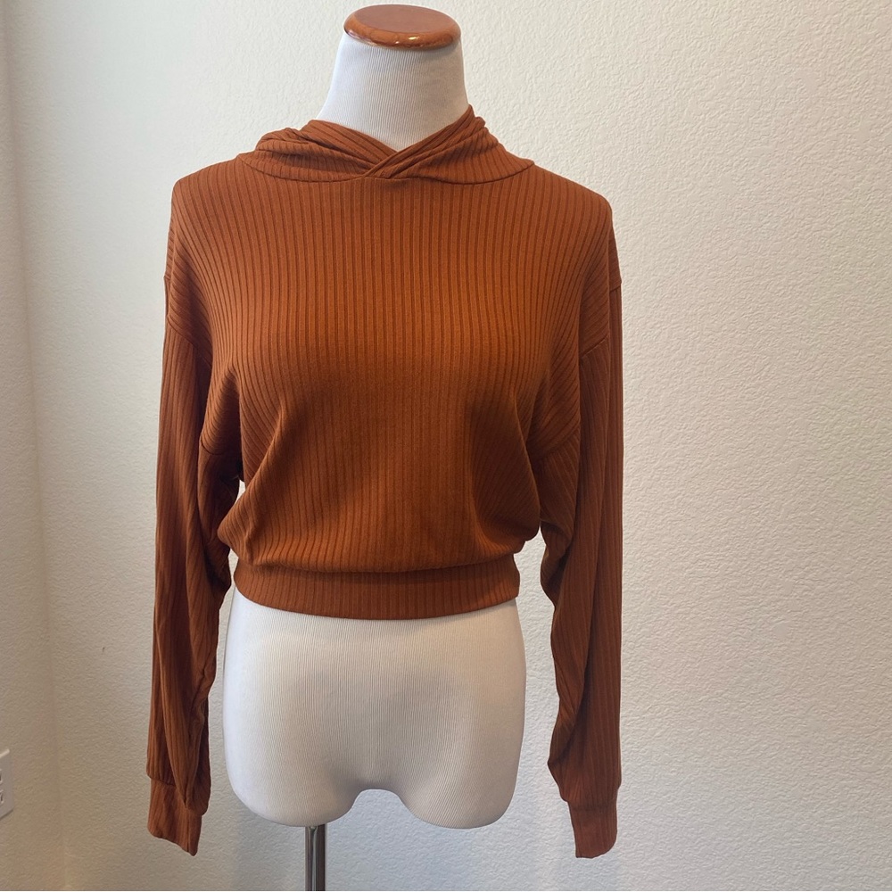 Beyond Yoga Cropped Hooded Top NWOT